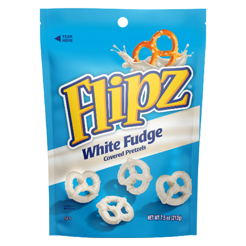 Flipz White Fudge Covered Pretzels 5oz