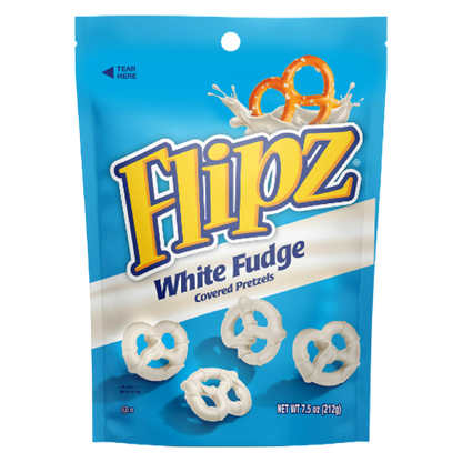Flipz White Fudge Covered Pretzels 5oz