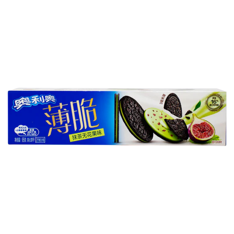 OREO Ultra Thin Matcha Fig Cookies, 3.35 oz