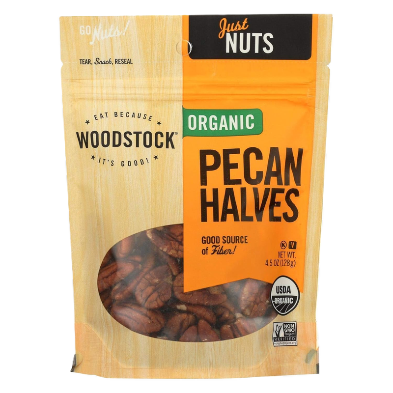 Woodstock Pecan Halves, 4.5 oz
