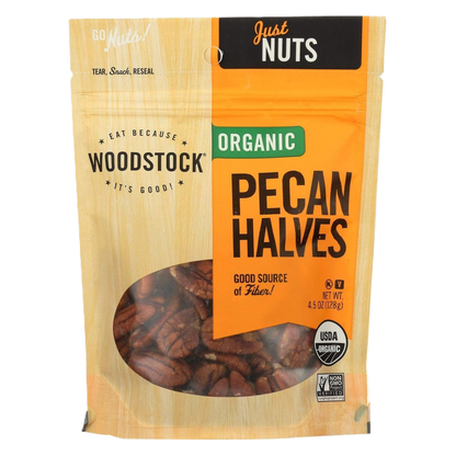 Woodstock Pecan Halves, 4.5 oz