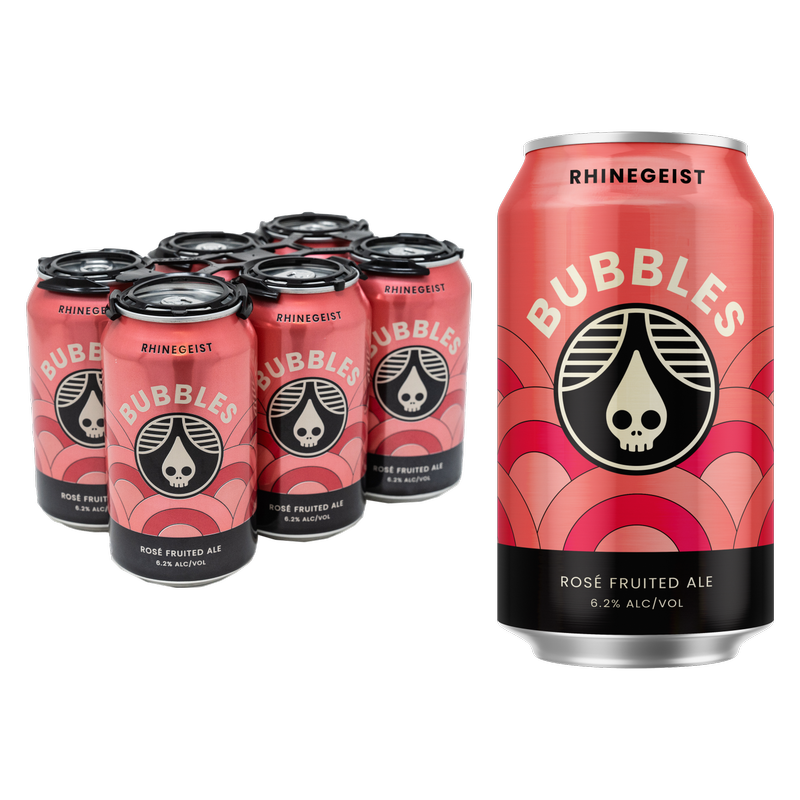 Rhinegeist Bubbles Rose Fruited Ale 6pk 12oz Can 6.2% ABV