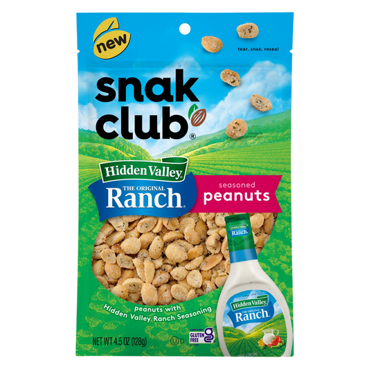Snak Club Hidden Valley Ranch Peanuts, 4.5oz