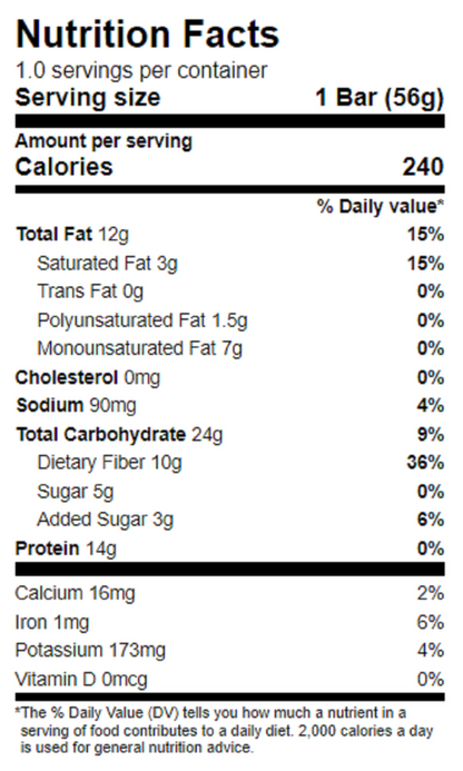 Aloha Peanut Butter Chocolate Chip Protein Bar 1.98oz