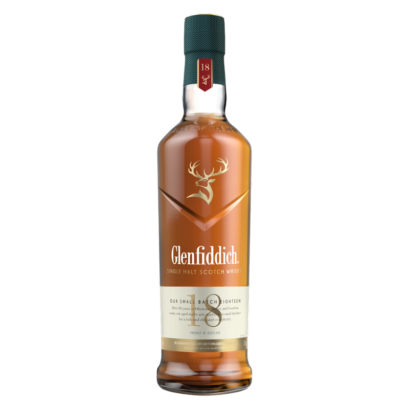 Glenfiddich 18 Year Old Single Malt Scotch Whisky  750 ml