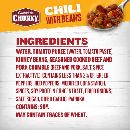 Campbell's Chunky Chili with Beans, 15.25oz.