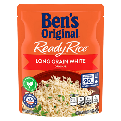 BEN'S ORIGINAL Ready Rice Original Long Grain White Rice Pouch 8.8oz
