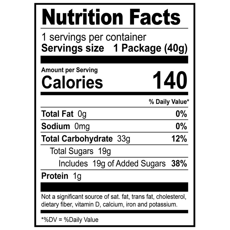 Rip Rolls, Blue Raspberry Gummi Rolls, 1.4 oz