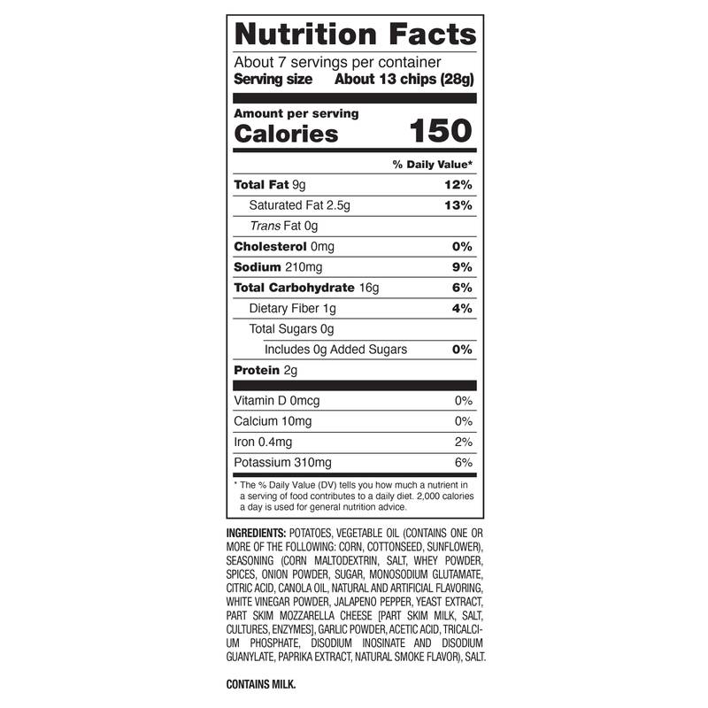 Herr's Stromboli Ripple Chips, 7 oz