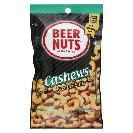 Beer Nuts Cashews 4oz