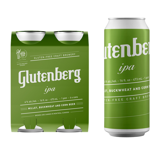 Glutenberg IPA Gluten Free 4pk 16oz Can