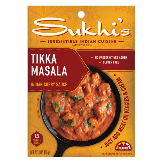 Sukhi's Tikka Masala Indian Curry Sauce Packet, 3 oz