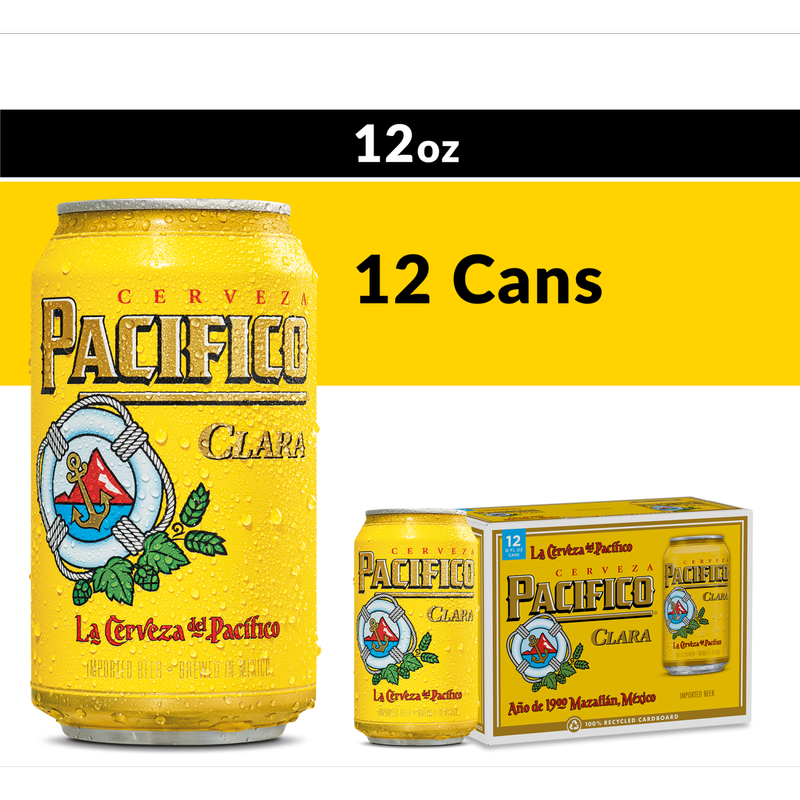 Pacifico 12pk 12oz Can 4.4% ABV