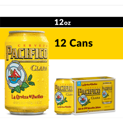 Pacifico 12pk 12oz Can 4.4% ABV