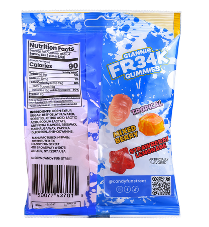 Giannis FR34K Gummies - Assorted Flavors, 4oz