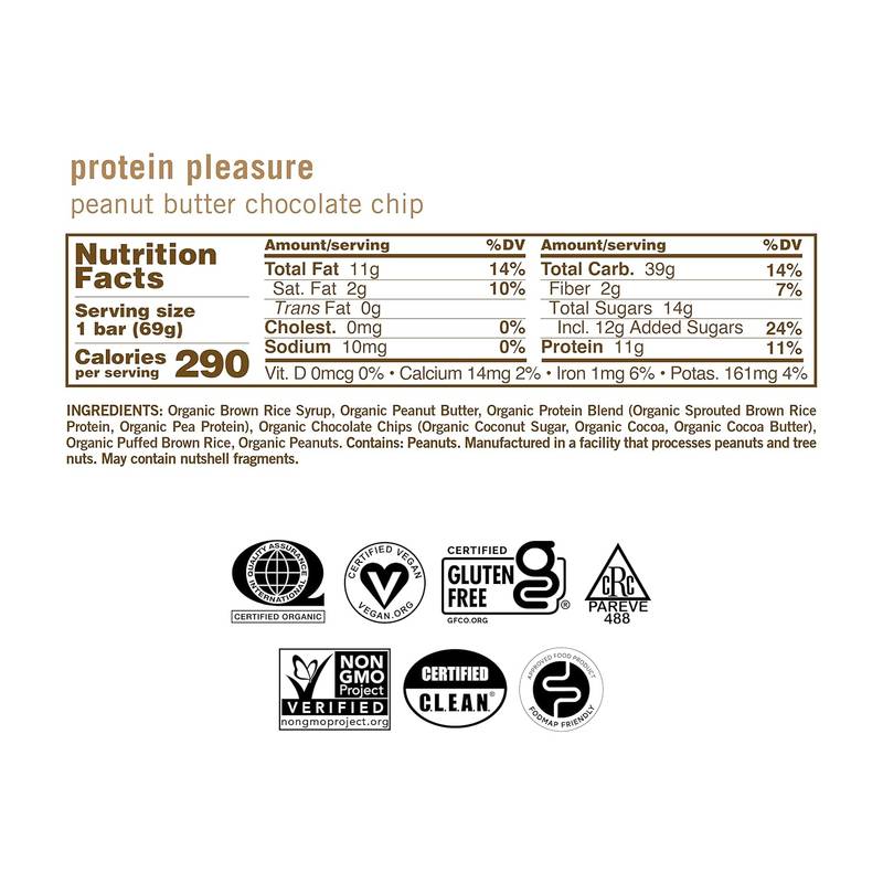 GoMacro Peanut Butter Chocolate Chip Bar Case 12 CT