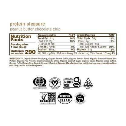 GoMacro Peanut Butter Chocolate Chip Bar Case 12 CT