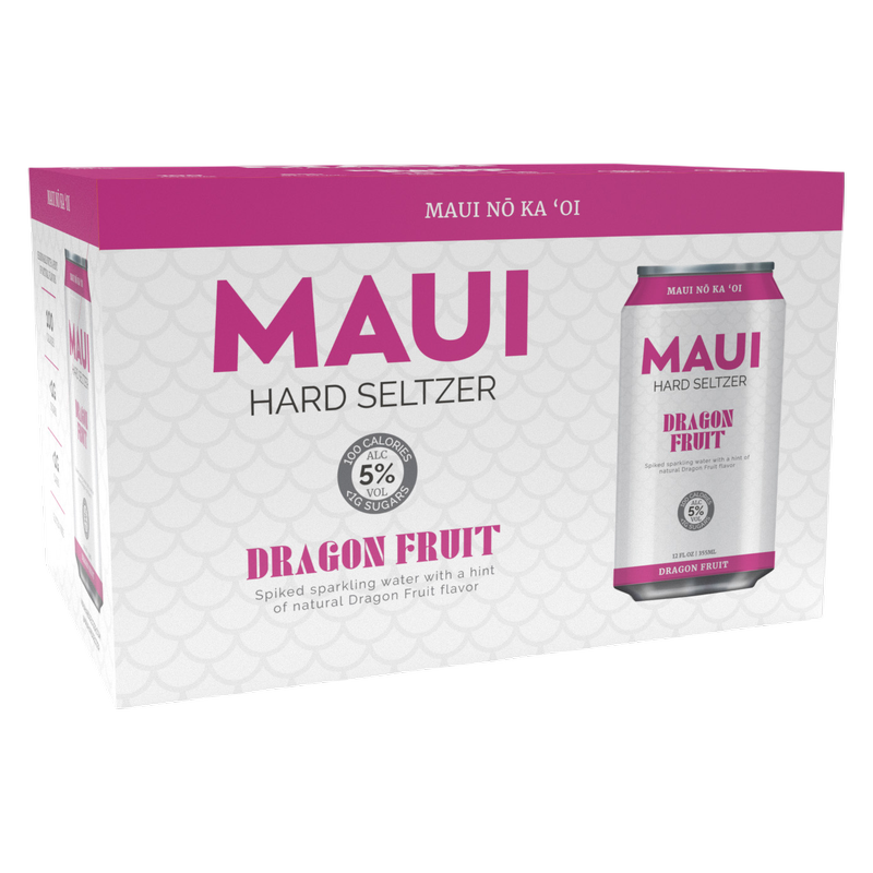 Maui Brewing Hard Seltzer Dragon Fruit 6pk 12oz Can