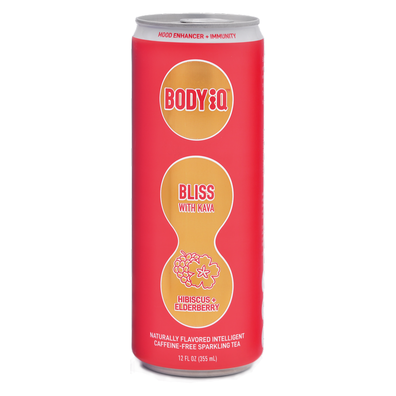 Body iQ Kava Hibiscus Elderberry Sparkling Water 12oz Can