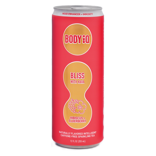Body iQ Kava Hibiscus Elderberry Sparkling Water 12oz Can