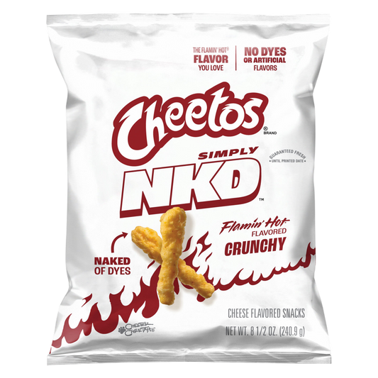Cheetos Simply NKD Crunchy Cheese Flamin Hot, 8.5oz