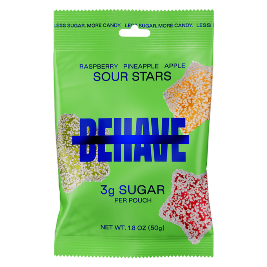 BEHAVE Low-Sugar Sour Stars 1.8oz