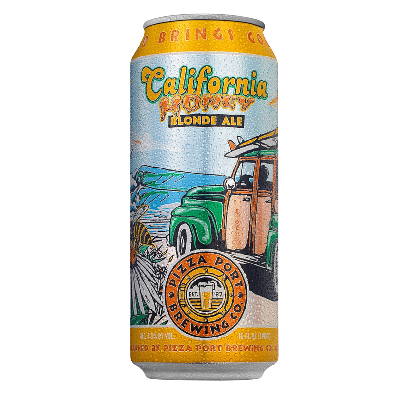 Pizza Port Brewing California Honey Blonde Ale 6pk 16oz Can