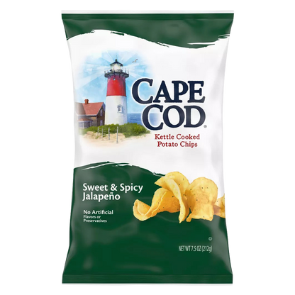Cape Cod Sweet & Spicy Jalapeno Kettle Cooked Potato Chips 7.5oz