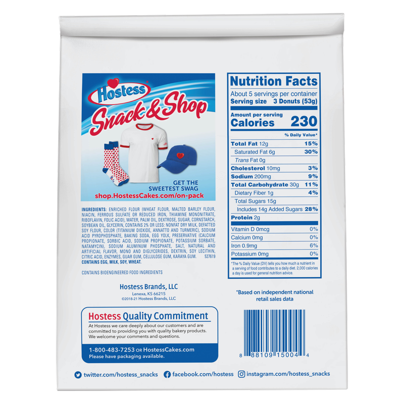 Hostess Donettes Powdered Mini Donuts Bag 10oz