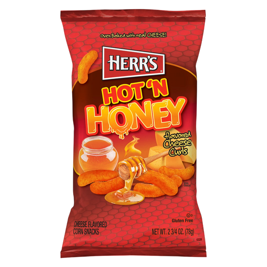 Herr's Hot Honey Cheese Curls, 2.7oz