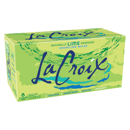 La Croix Lime Sparkling Water 8pk 12oz Can