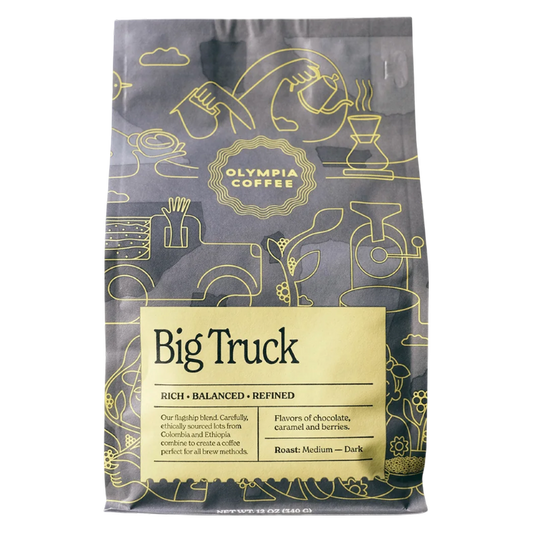 Olympia Coffee Big Truck Blend Whole Bean Coffee, 12 oz
