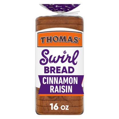 Thomas' Cinnamon Raisin Swirl Bread, 16 oz