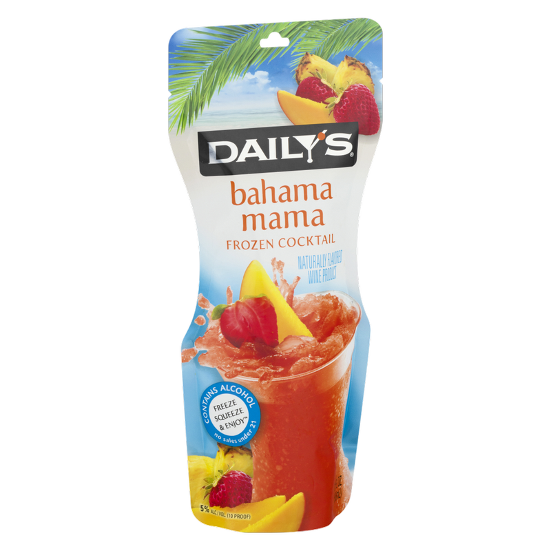 Dailys Bahama Mama Ready to Drink Single 10oz Pouch 5% ABV
