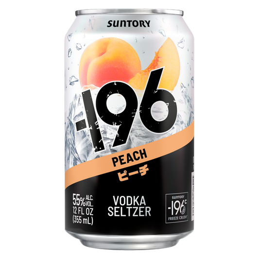 -196 Peach Vodka Seltzer 355ml Can