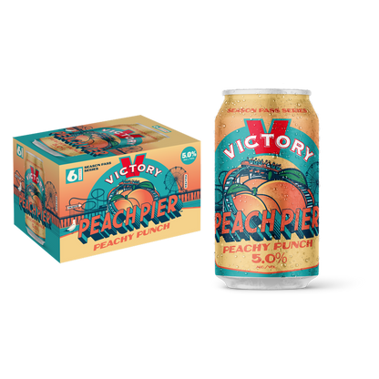Victory Peach Pier 6pk 12oz Can