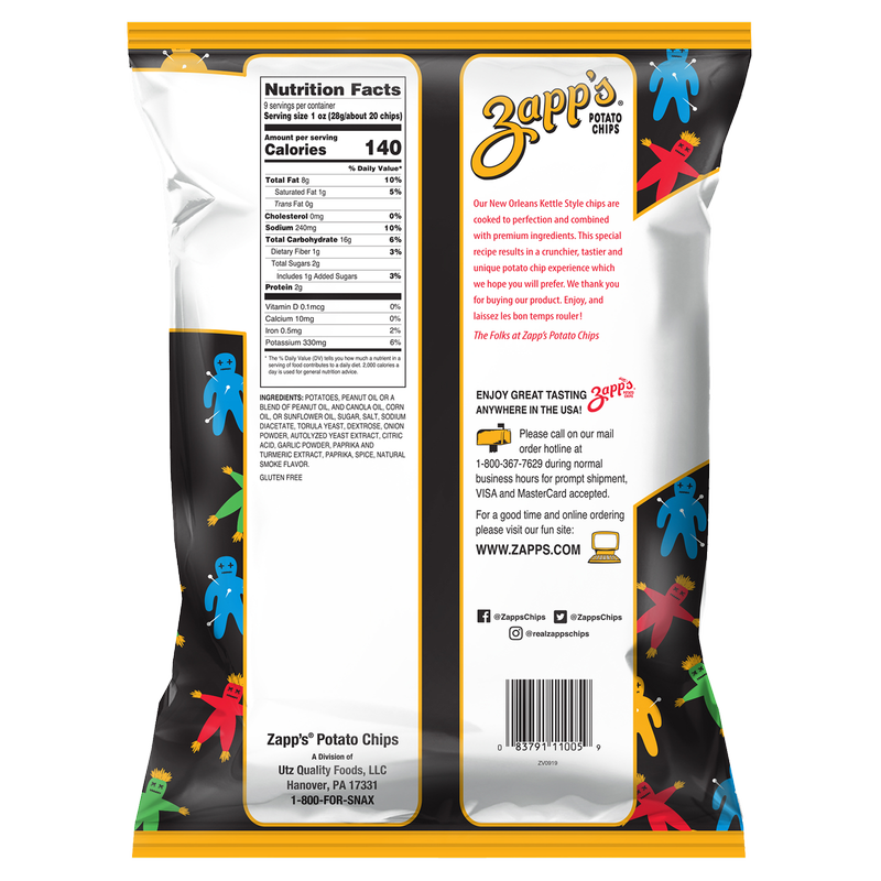 Zapp's Voodoo Kettle Potato Chips 9oz