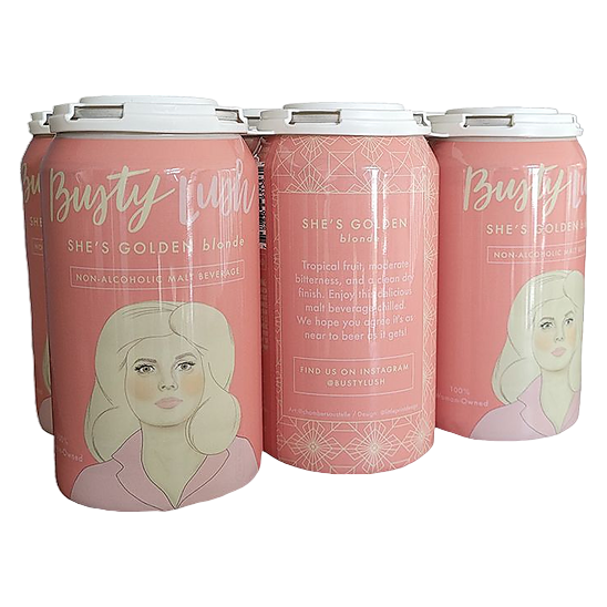 Busty Lush She's Golden Blonde Ale Non-Alcoholic (6PKC 12 OZ)
