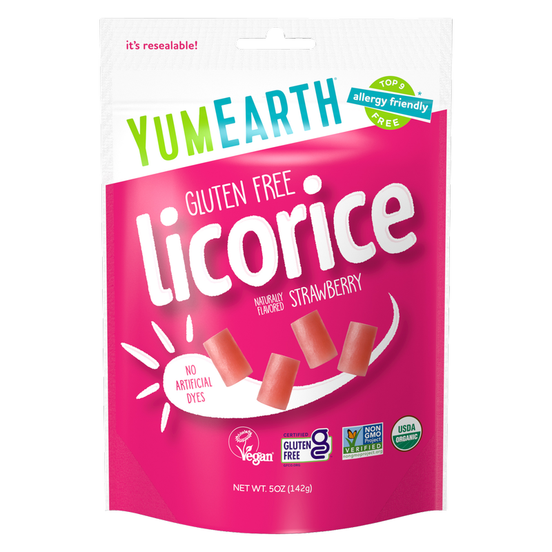 YumEarth Organic Licorice Strawberry 5oz