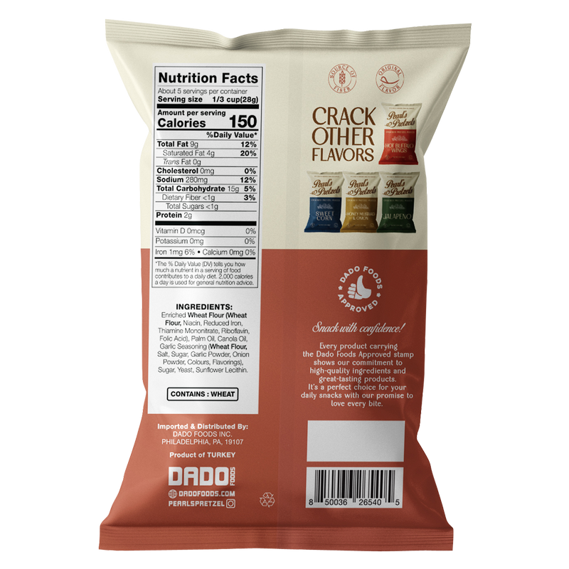 Pearl's Pretzels Garlic Bread Pretzel Pieces 5oz