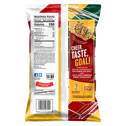 Lay's Wavy Carnitas Street Taco Potato Chips 7.5oz