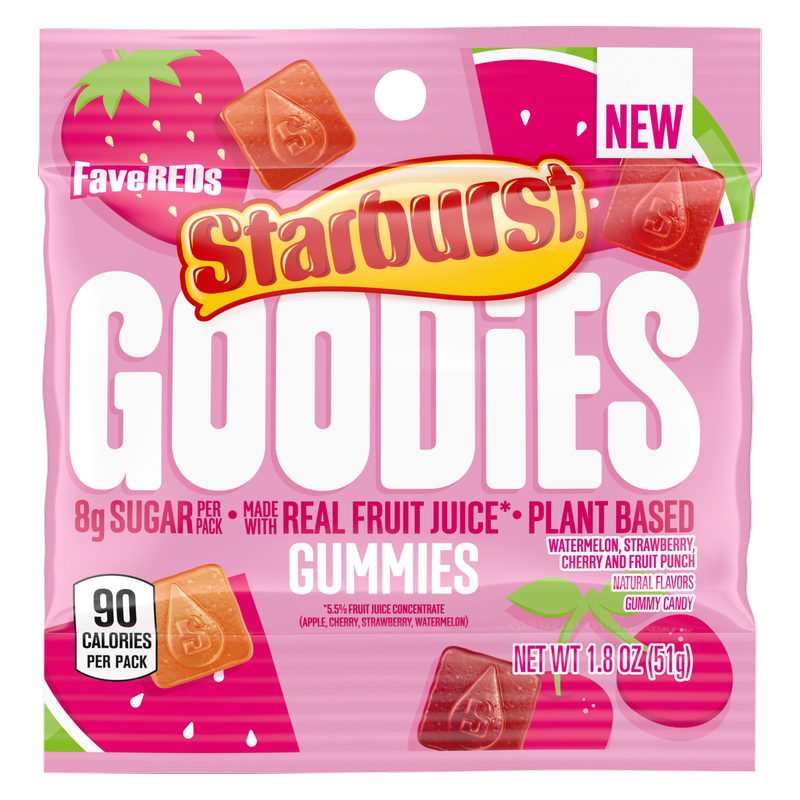 Starburst Goodies Gummies Favered, 1.8oz