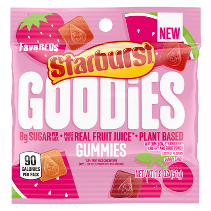 Starburst Goodies Gummies Favered, 1.8oz