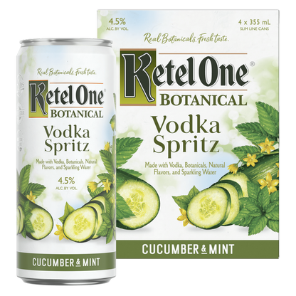 Ketel One Botanical Cucumber & Mint Vodka Spritz 4pk 12oz Cans 4.5% ABV