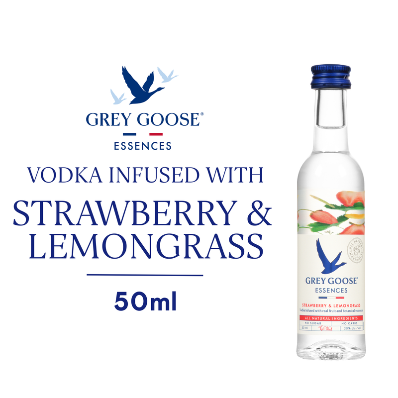 Grey Goose Essences Strawberry & Lemongrass Vodka 50ml (60 Proof)