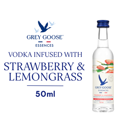 Grey Goose Essences Strawberry & Lemongrass Vodka 50ml (60 Proof)