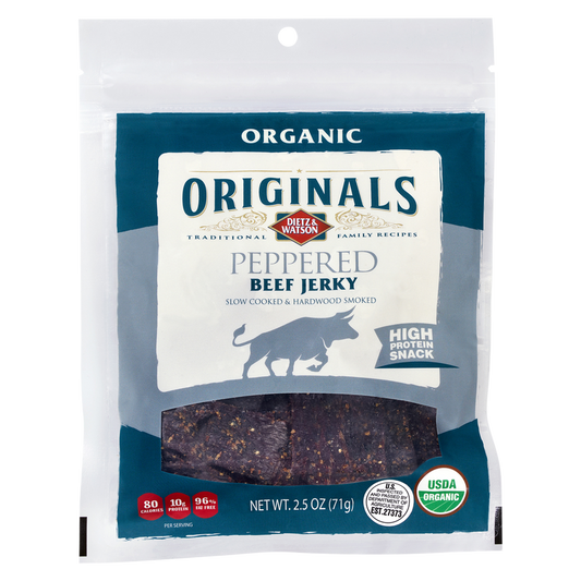 Dietz & Watson Organic Peppered Beef Jerky 2.5oz