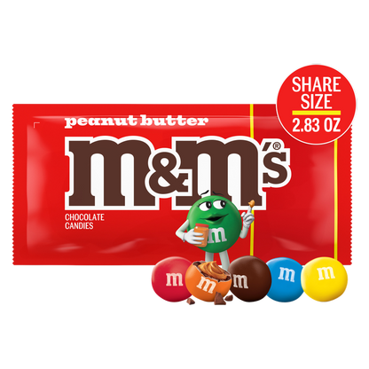M&M's Peanut Butter Milk Chocolate Candies Share Size 2.83oz