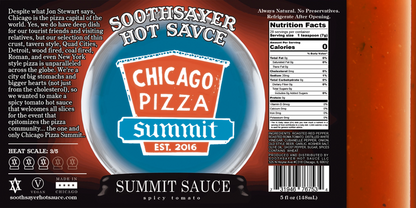 Soothsayer Chicago Pizza Summit Hot Sauce, 5 fl oz
