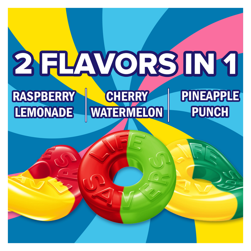 LIFE SAVERS Gummy Candy, Collisions, 7 oz Bag